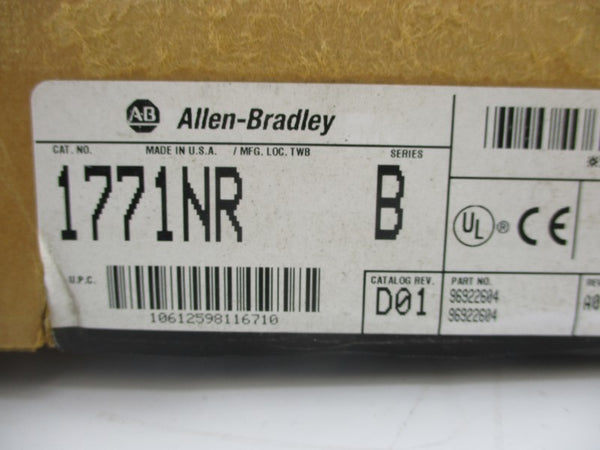 ALLEN BRADLEY 1771-NR SER. B F/W G REV. D01 5VDC 1.50A NSMP