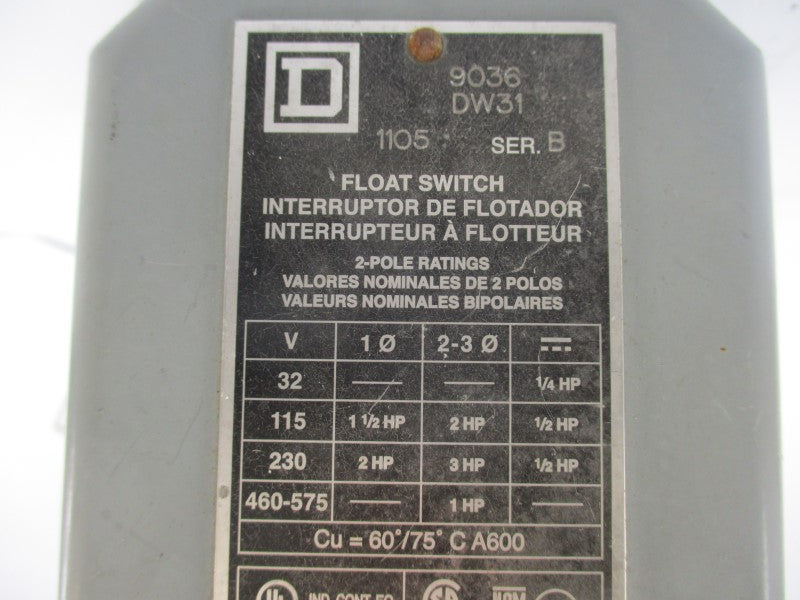 SQUARE D 9036DW31 575V UNMP