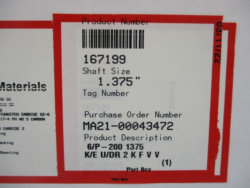FLOWSERVE 167199 1.375" NSMP