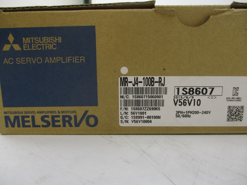 MITSUBISHI MR-J4-100B-RJ SER. V56V10004 240V 5.0/10.5A NSMP