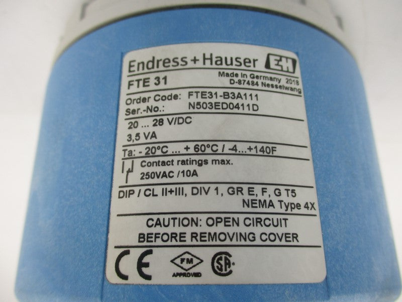 ENDRESS+HAUSER FTE31-B3A111 250VAC 10A NSNP