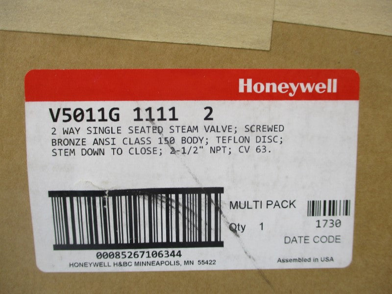 HONEYWELL V5011G1111 2-1/2" NSMP