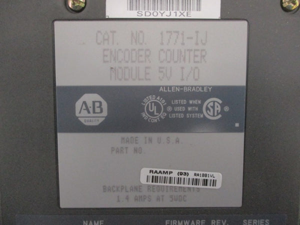 ALLEN BRADLEY 1771IJ 5VDC 1.4A NSMP