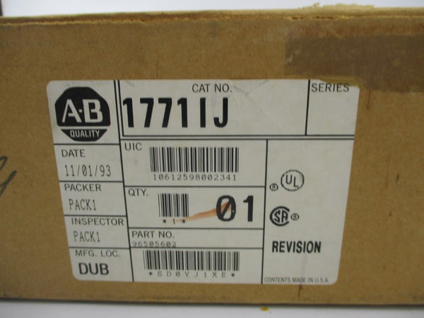 ALLEN BRADLEY 1771IJ 5VDC 1.4A NSMP