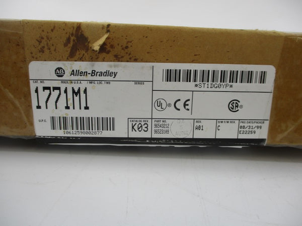 ALLEN BRADLEY 1771-M1 SER. A F/W C REV.K03 5VDC 1.75A NSMP
