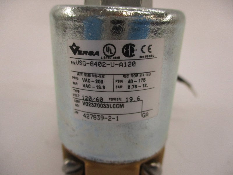 VERSA VSG-8402-U-A120 200VAC 40-175PSI NSNP
