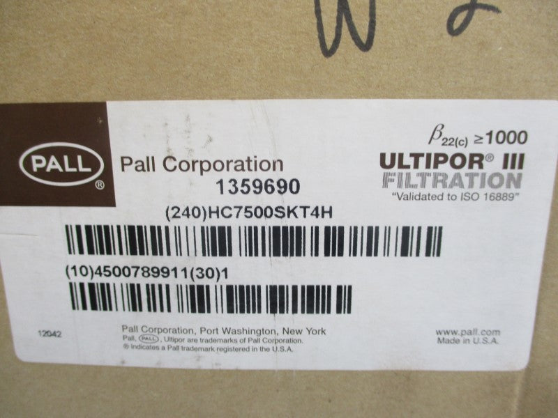 PALL HC7500SKT4H 200PSI NSMP