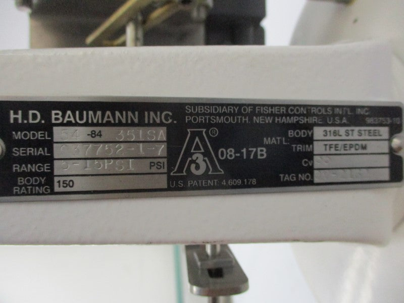 BAUMANN 54-84351SA 5-15PSI NSNP