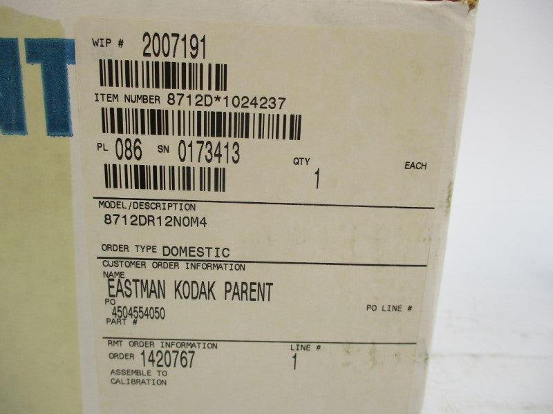 ROSEMOUNT 8712DR12N0M4 90-250VAC 1A NSMP