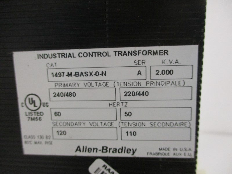 ALLEN BRADLEY 1497-M-BASX-0-N SER. A 240/480V NSNP