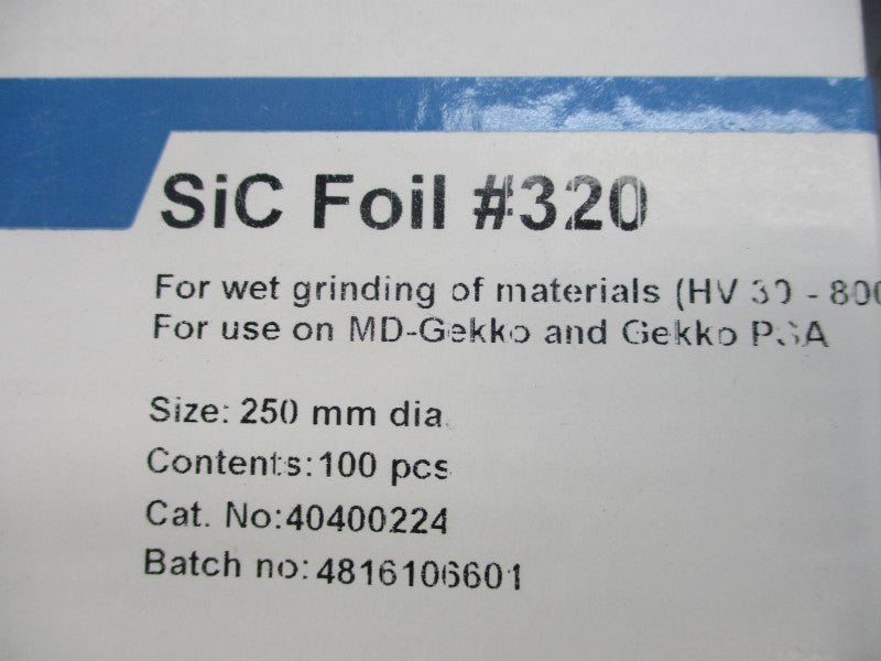 STRUERS 320 40400224 (PKG OF 100) NSMP