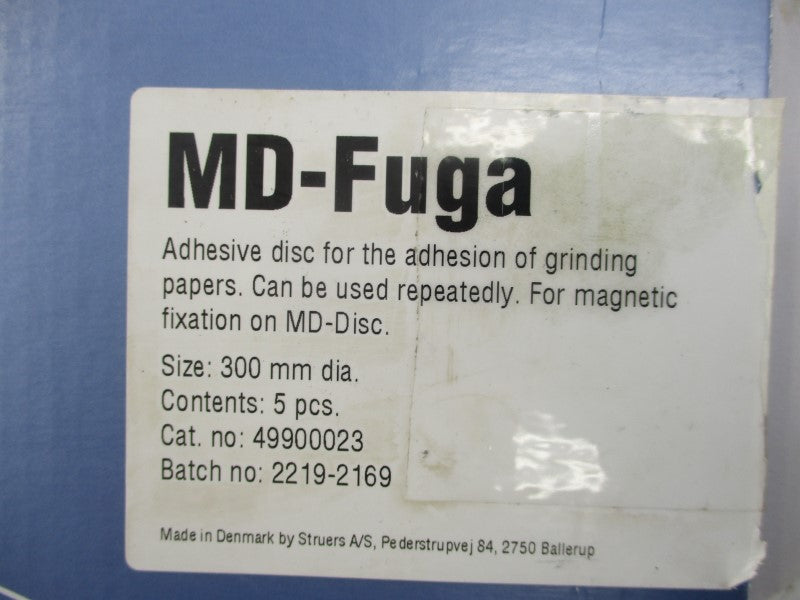 STRUERS MD-FUGA 49900023 (PKG OF 5) NSMP