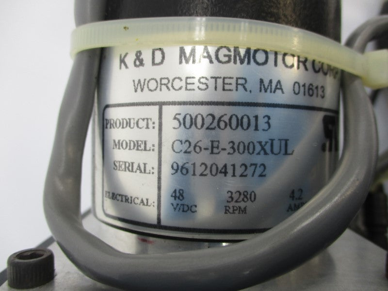 K & D MAGMOTOR CORE C26-E-300XUL 500260013 48VDC 4.2A UNMP
