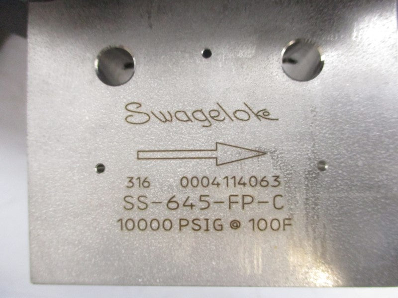 SWAGELOK SS-645-FP-C 10000PSI NSNP