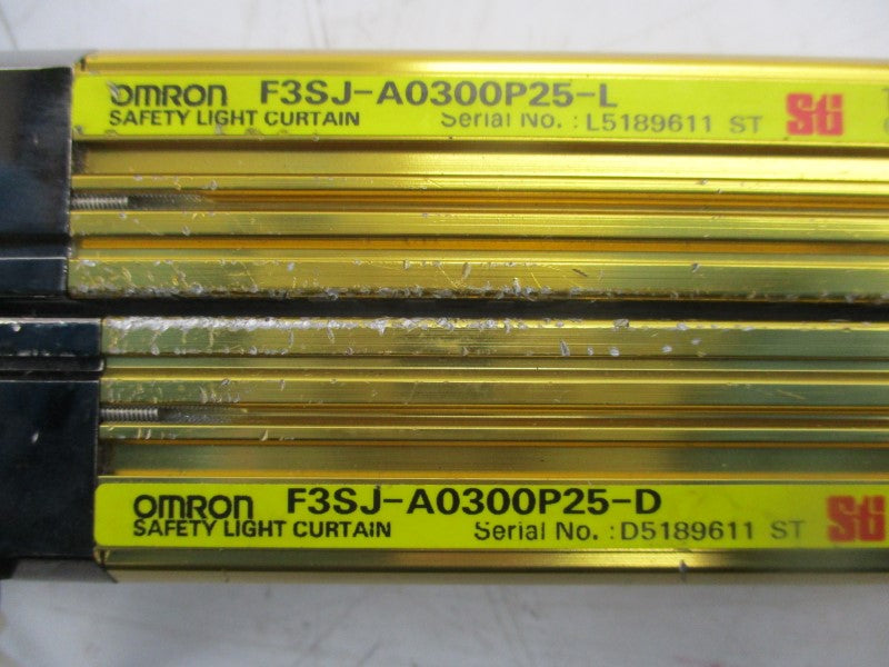 OMRON F3SJ-A0300P25-L F3SJ-A0300P25-D 24V REV. 2.23 UNMP