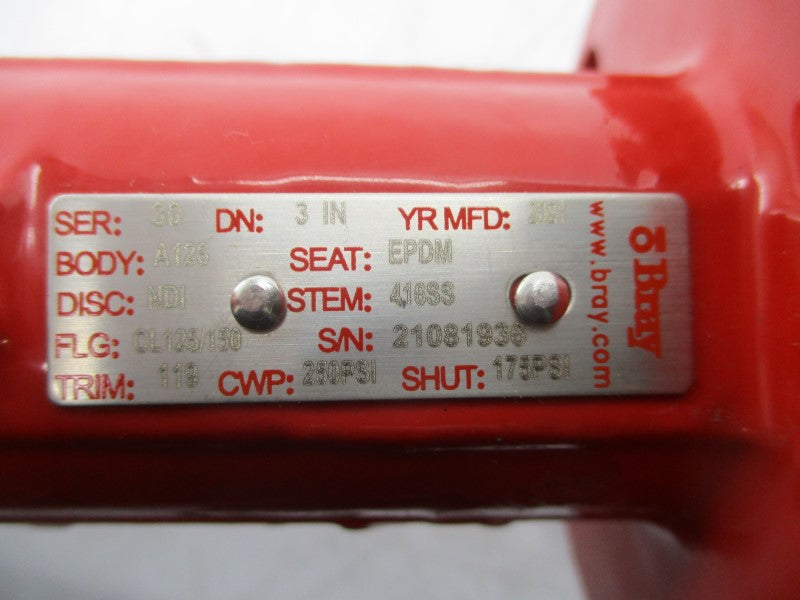 BRAY A126 SER. 30 3" (NO HANDLE) NSNP