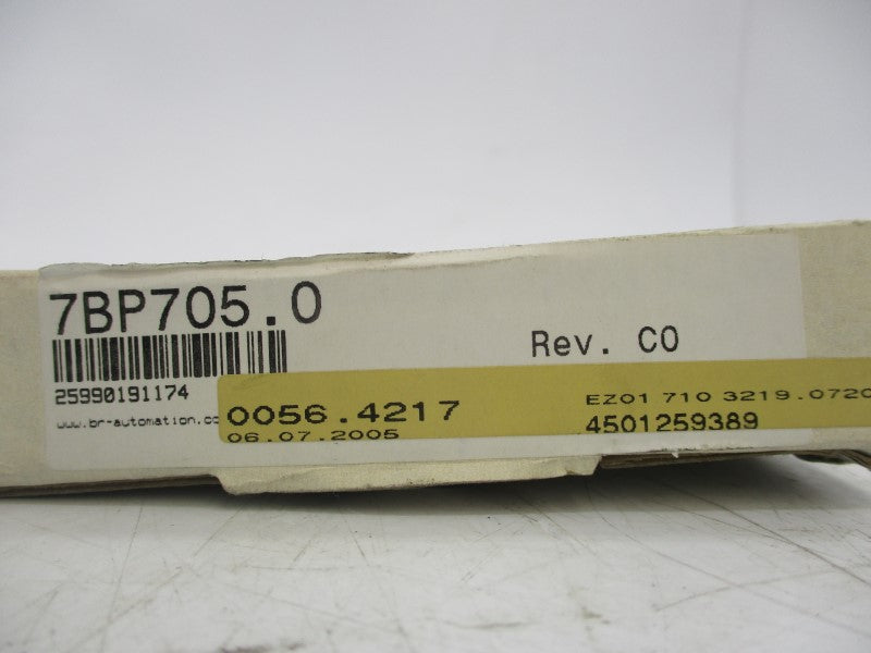 BR-AUTOMATION 7BP705.0 REV. C0 NSMP