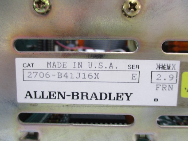 ALLEN BRADLEY 2706-B41J16X SER.E F/W 2.9 UNMP