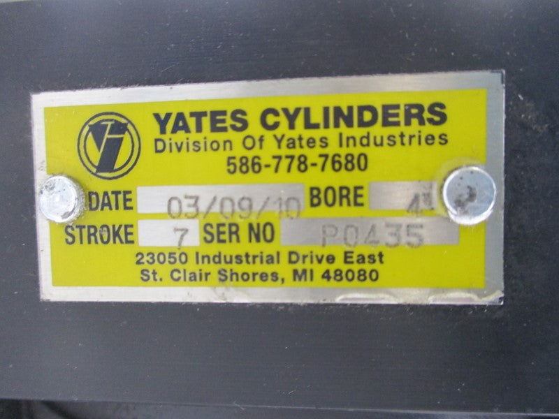YATES CYLINDERS P0435 7" STROKE 4" BORE NSNP