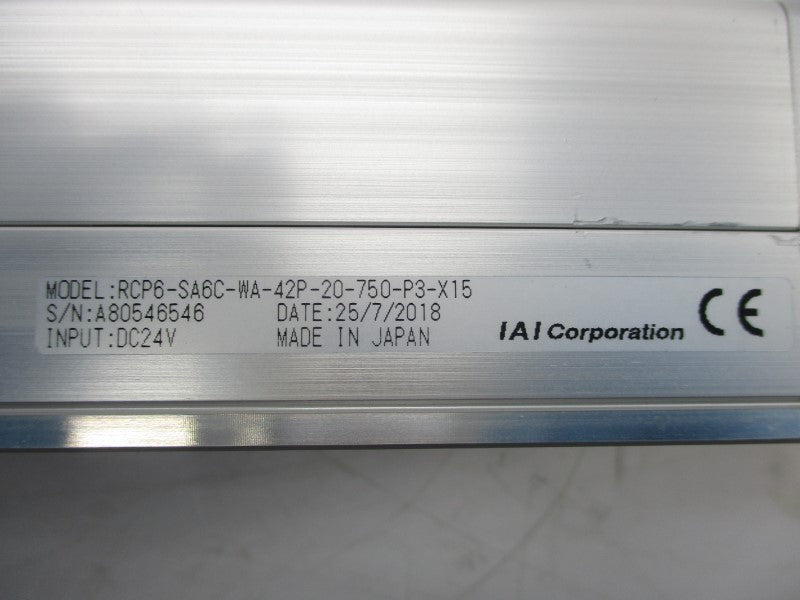 IAI RCP6-SA6C-WA-42P-20-750-P3-X15 24VDC NSNP