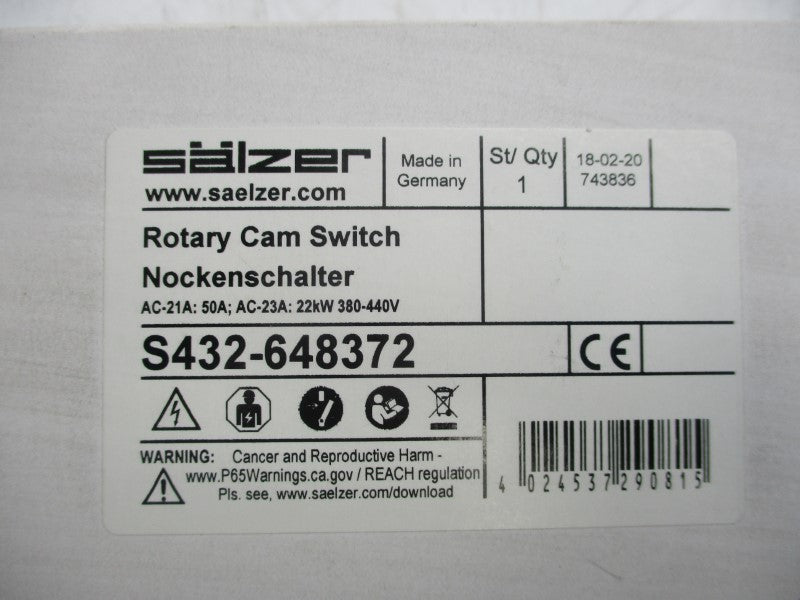 SALZER S432-648372 380-440V 21-50A NSMP