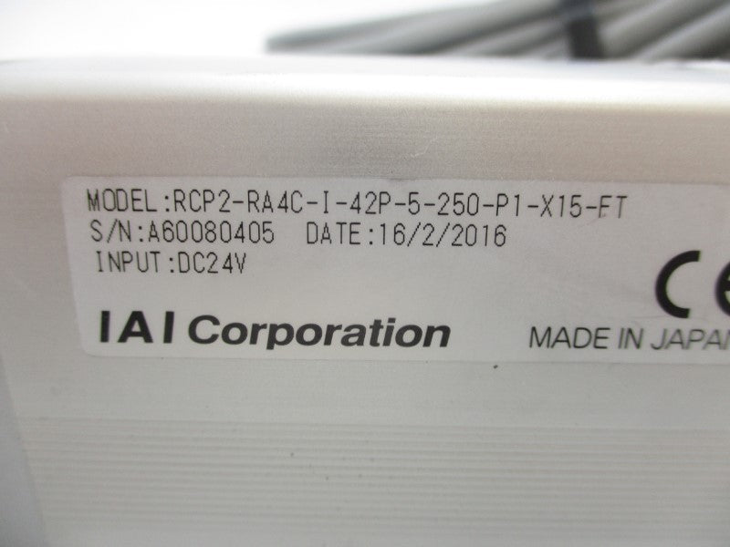IAI RCP2-RA4C-I-42P-5-250-P1-X15-FT 24VDC NSNP