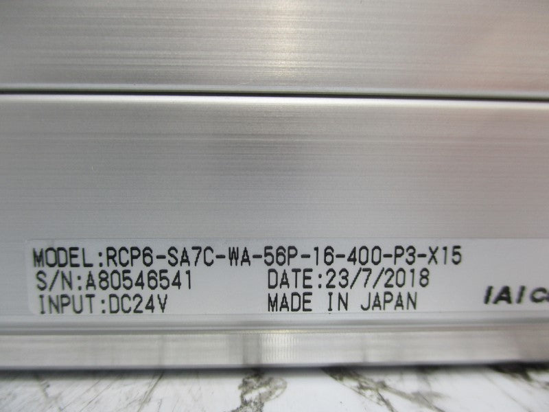 IAI RCP6-SA7C-WA-56P-16-400-P3-X15 24VDC NSNP