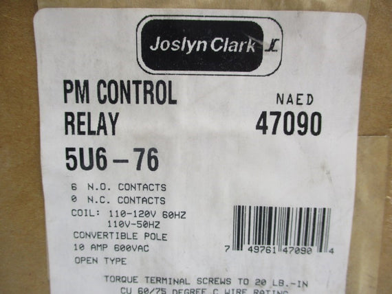 JOSLYN CLARK 5U6-76 110-120V 10A NSFS