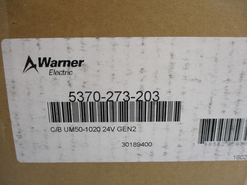 WARNER ELECTRIC 5370-273-203 UM-50-1020 24VDC NSMP
