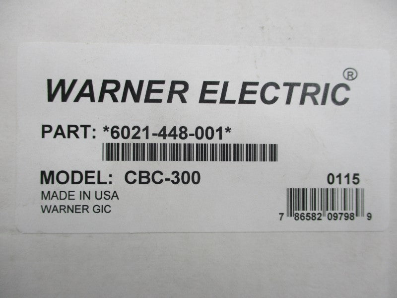WARNER ELECTRIC CBC-300 6021-448-001 NSMP