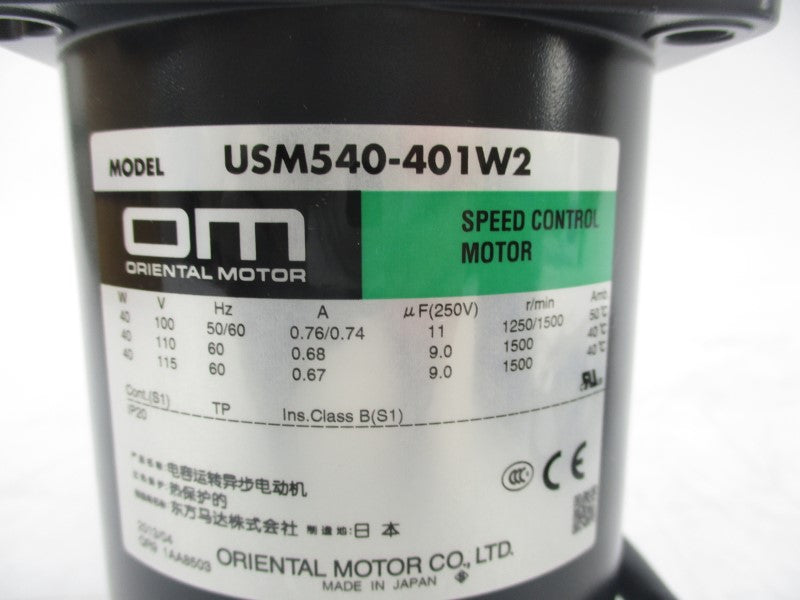 ORIENTAL MOTOR US540-401U2 100/115V 0.67/0.76A NSMP