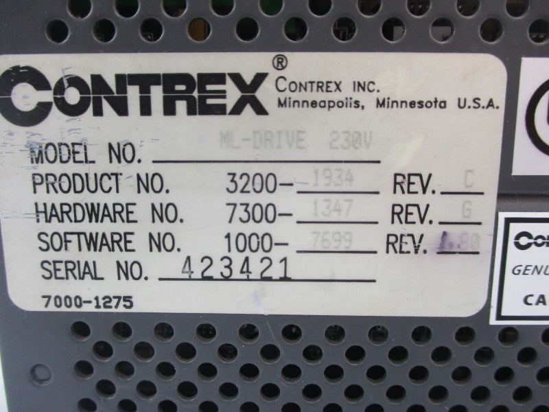CONTREX 3200-1934 230V 10.0A REV C NSNP
