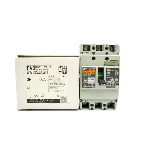 FUJI ELECTRIC BW125JAGU-3P100 220VAC 100A NSMP