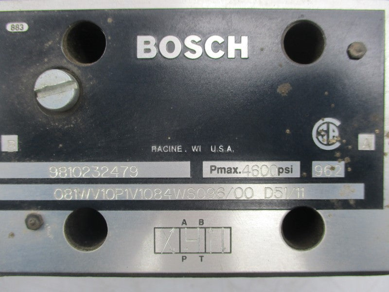 BOSCH 9810232479 081WV10P1V1084WS096/00D51/11 4600PSI NSNP