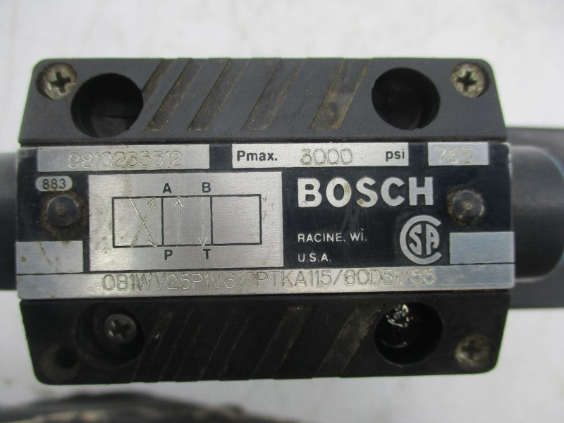 BOSCH 9810235512 081WV25P1V310PTKA115/60D51/55 3000PSI UNMP