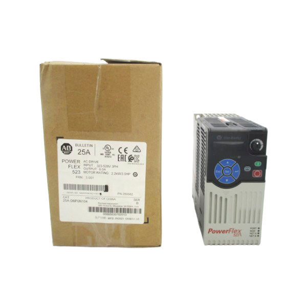 ALLEN BRADLEY 25A-D6P0N104 SER. B 323-528V 6.0-9.0A NSMP