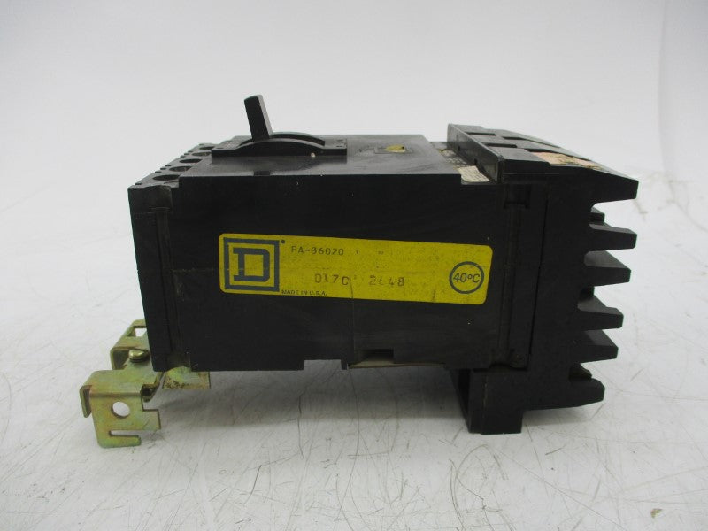 SQUARE D FA-36020 (BLACK) 600VAC 20A UNMP