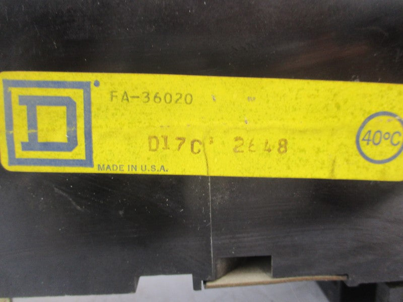 SQUARE D FA-36020 (BLACK) 600VAC 20A UNMP