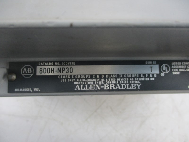 ALLEN BRADLEY 800H-NP30 SER. T NSNP