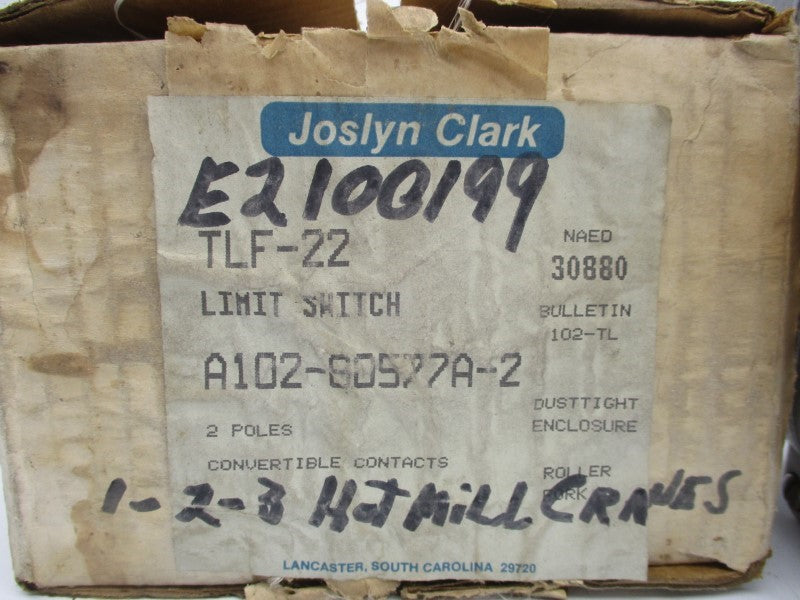 JOSLYN CLARK TLF-22 A102-80577A-2 600VAC 25A NSNP