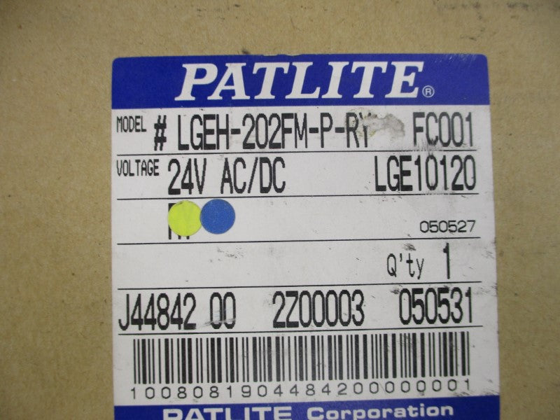 PATLITE LGEH-202FM-P-BY 24VAC NSMP