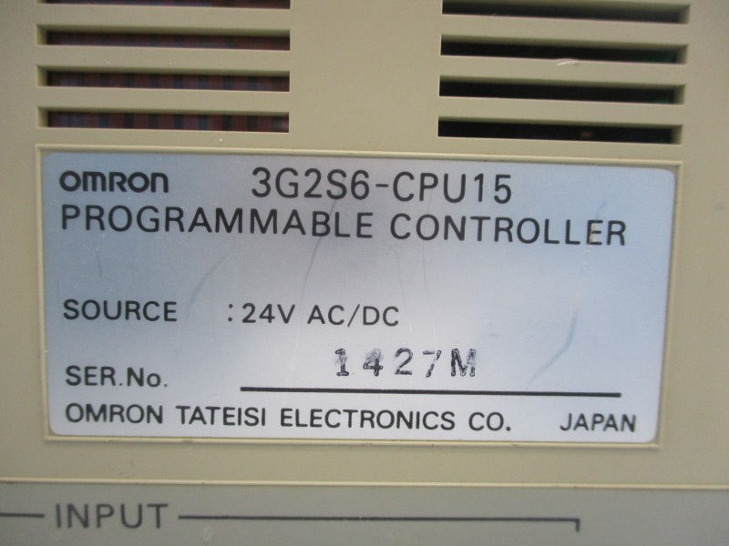 OMRON 3G2S6-CPU15 24VAC/DC NSNP