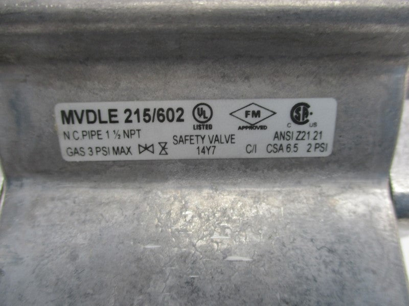DUNGS MVDLE215/602 216631 120V 3/6.5PSI NSMP