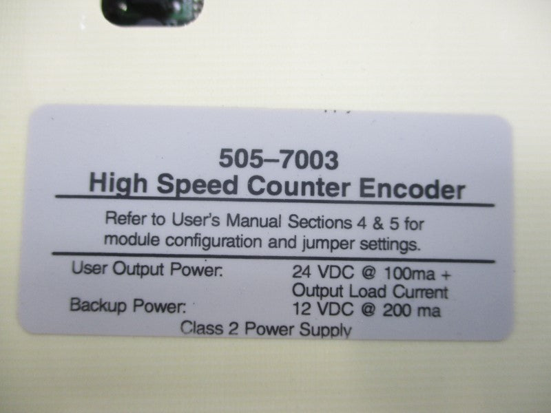 SIEMENS 505-7003 24VDC NSMP