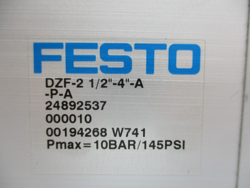 FESTO DZF-2-A-P-A 1/2"-4" 24892537 145PSI UNMP