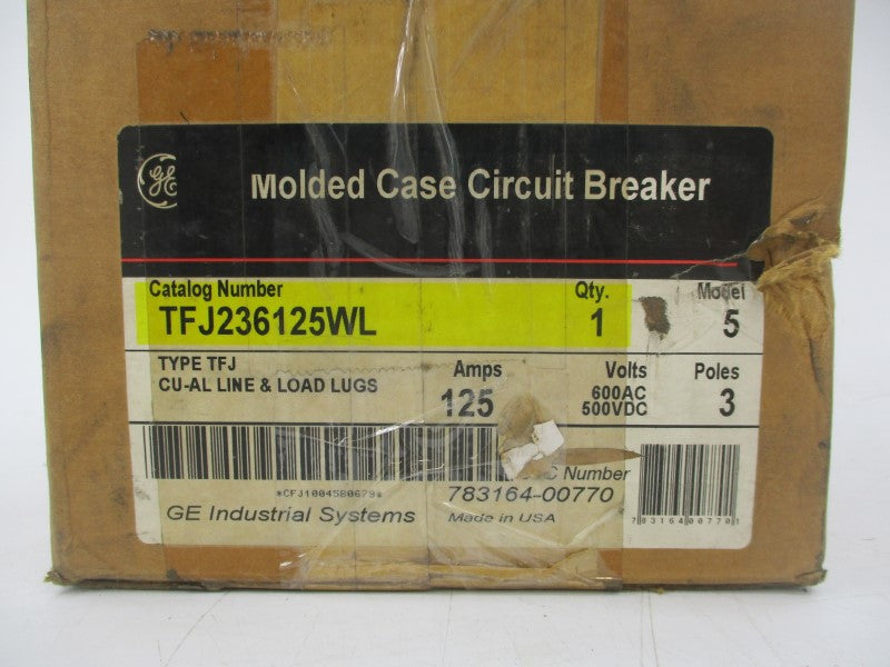 GENERAL ELECTRIC TFJ236125WL 600VAC 125A (AS PICTURED) NSMP