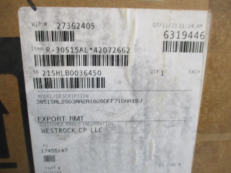 ROSEMOUNT 3051SAL2SG3AA2A1020DFF71DAA1SJ 10-.5-42.4VDC 36PSI NSMP