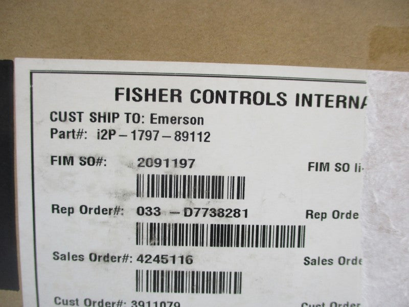 FISHER I2P-1797-89112 30VDC NSMP