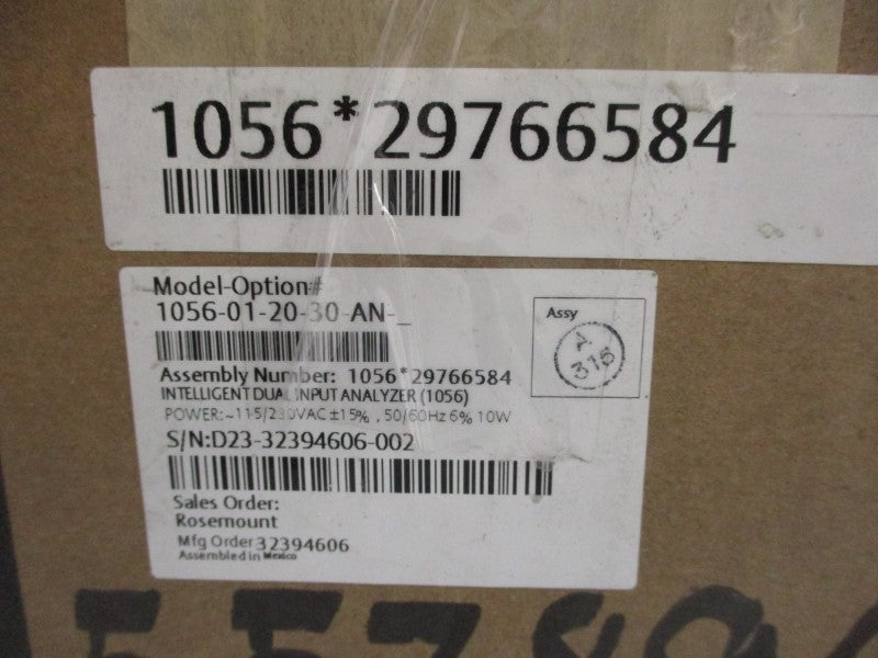 ROSEMOUNT 1056-01-20-30-AN 115/230VAC NSMP