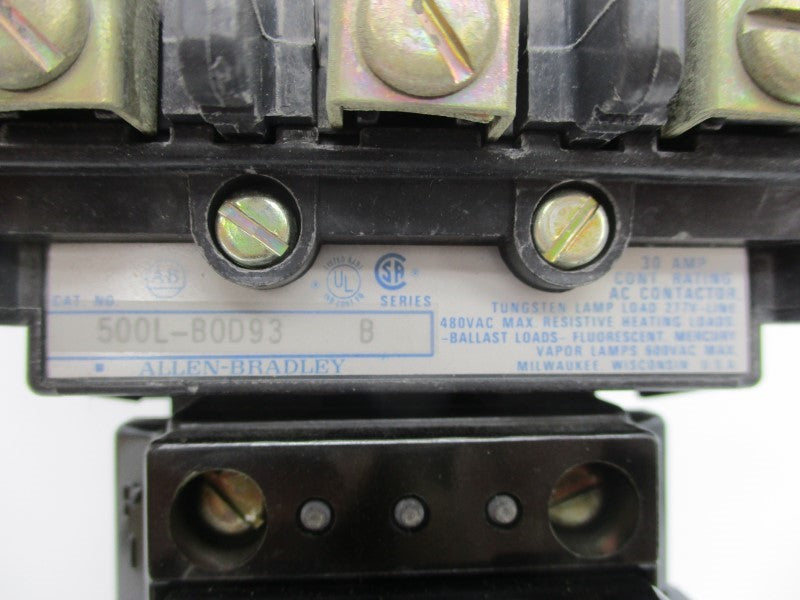 ALLEN BRADLEY 500L-B0D93 SER. B 110/115-120V NSMP